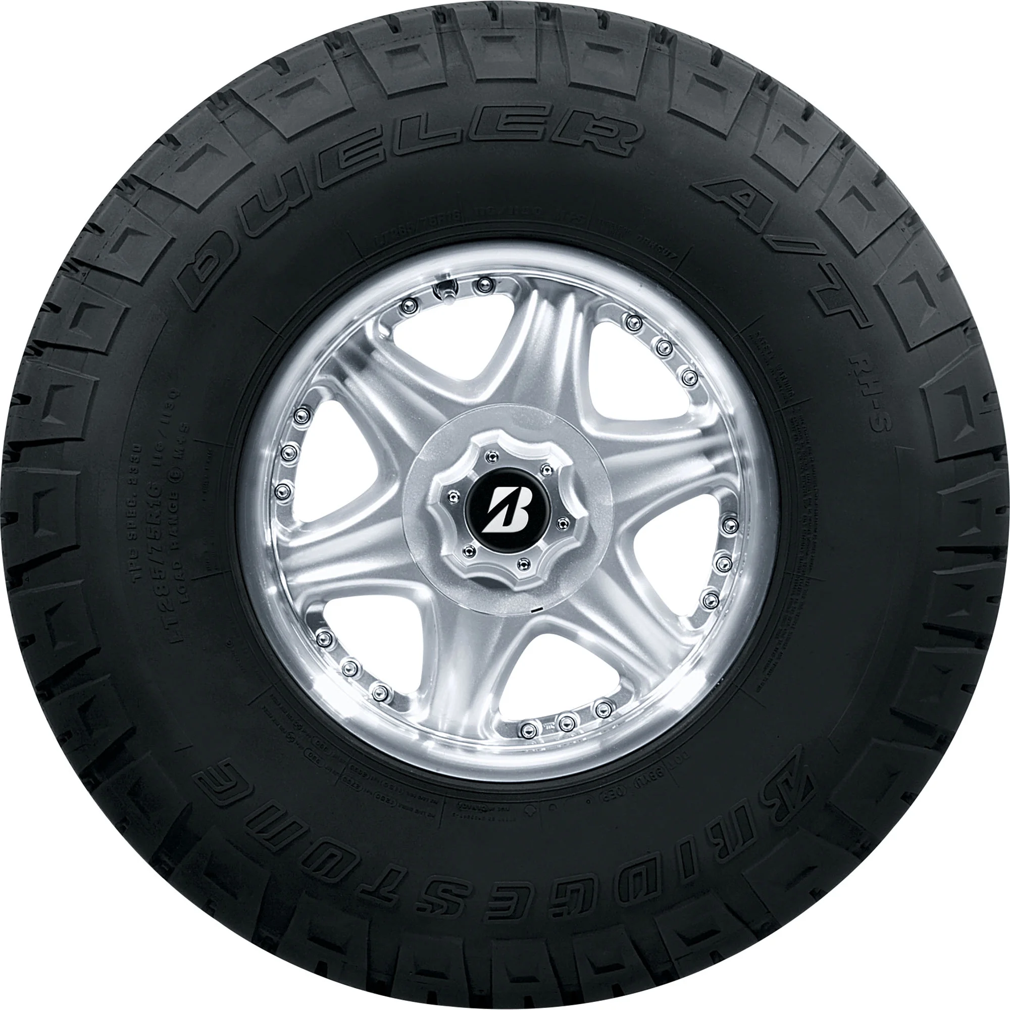 Bridgestone Dueler A/T RH-S All Terrain 255/75R17 115T Light Truck Tire - Image 3